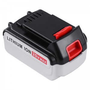 Per batterie Black \u0026 Decker LB20, LBX20, LBX4020, LB2X4020 Batterie di ricambio Li-ion 20V 6000mAh Battery Pack